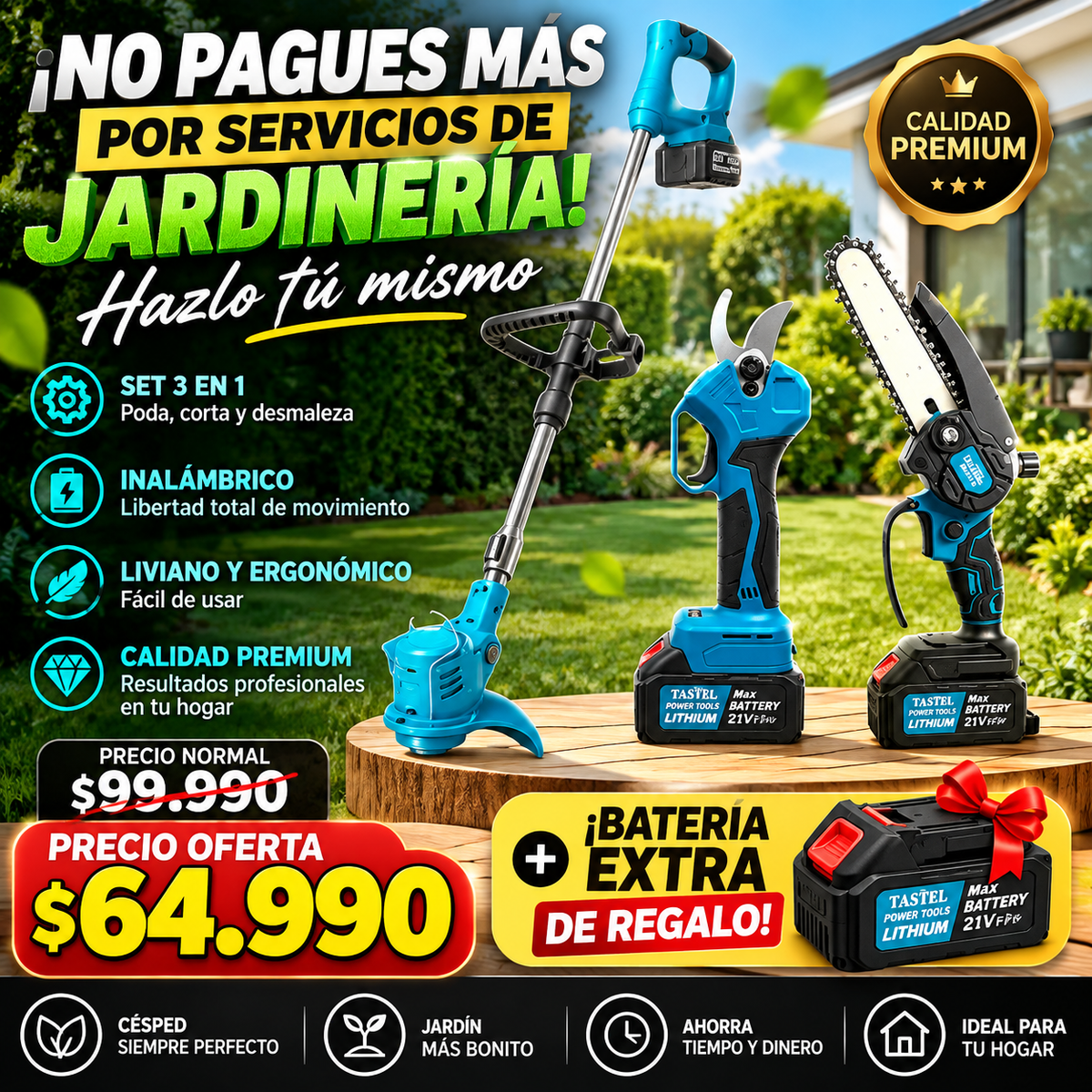 KIT JARDÍN 3 EN 1 | HAZLO TÚ MISMO Y AHORRA TIEMPO Y DINERO