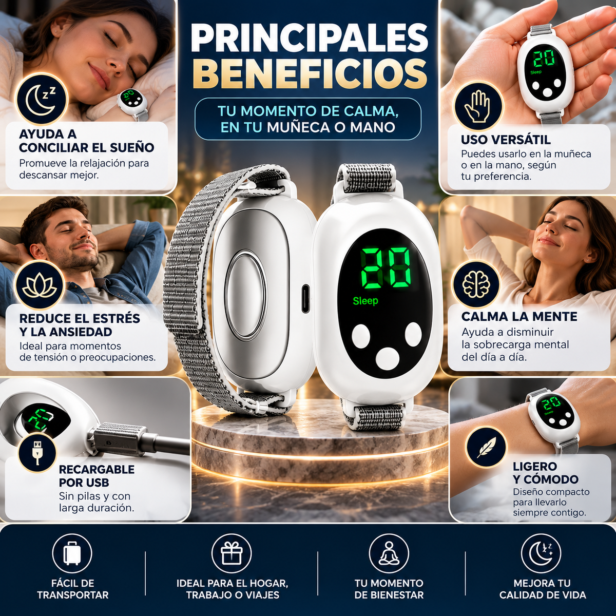 SleepZen™ | Tú Aliado Contra el Estrés Diario