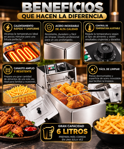 FryMax 6L™ | Cocina Crujiente y Profesional en Casa